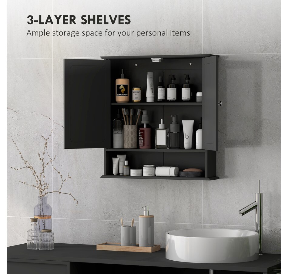 Image 976661_ALTMORE19.jpg, Product 976-661 / Price $62.99 - $72.99, kleankin Medicine Cabinet, Wall-Mounted Bathroom Mirror from Kleankin on TSC.ca's Home & Garden department