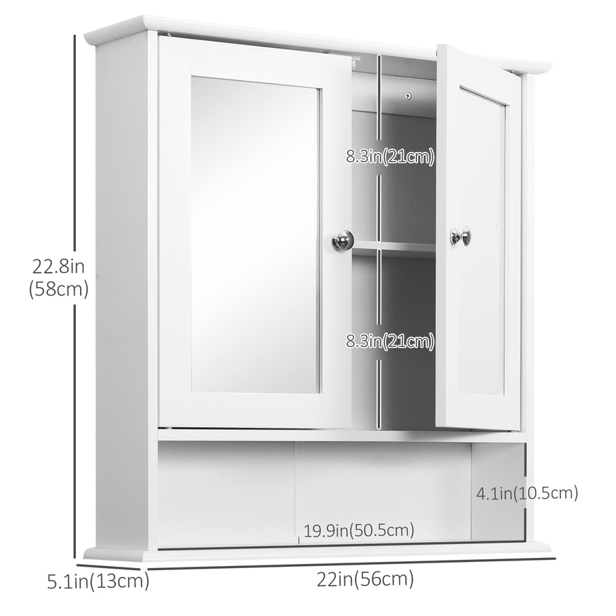 Image 976661_ALTMORE2.jpg, Product 976-661 / Price $62.99 - $69.99, kleankin Medicine Cabinet, Wall-Mounted Bathroom Mirror from Kleankin on TSC.ca's Home & Garden department
