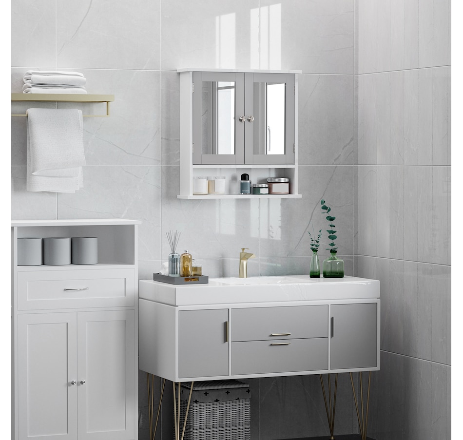 Image 976661_ALTMORE36.jpg, Product 976-661 / Price $62.99 - $72.99, kleankin Medicine Cabinet, Wall-Mounted Bathroom Mirror from Kleankin on TSC.ca's Home & Garden department