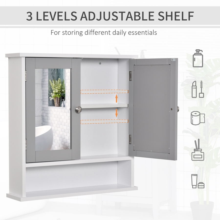 Image 976661_ALTMORE37.jpg, Product 976-661 / Price $62.99 - $69.99, kleankin Medicine Cabinet, Wall-Mounted Bathroom Mirror from Kleankin on TSC.ca's Home & Garden department