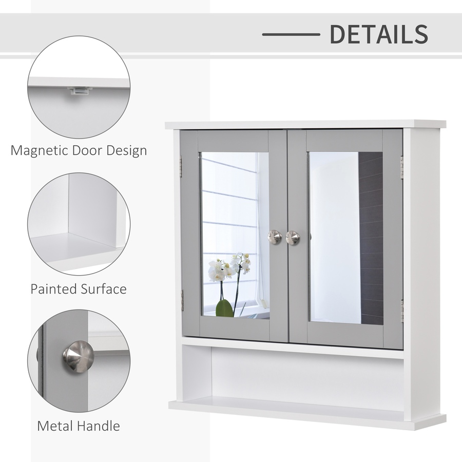 Image 976661_ALTMORE38.jpg, Product 976-661 / Price $62.99 - $69.99, kleankin Medicine Cabinet, Wall-Mounted Bathroom Mirror from Kleankin on TSC.ca's Home & Garden department