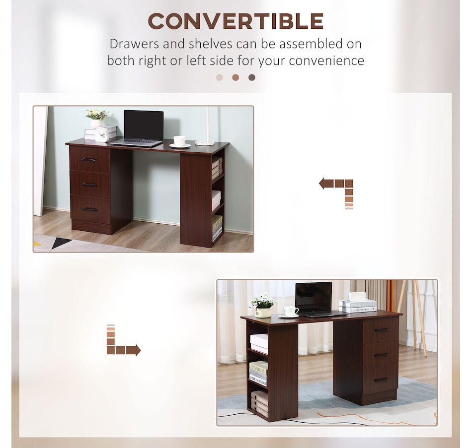 Image 976670_ALTMORE14.jpg, Product 976-670 / Price $134.99 - $166.99, HOMCOM Computer Desk 47 Inches Home Office Desk Study Writing Table from HOMCOM on TSC.ca's Home & Garden department