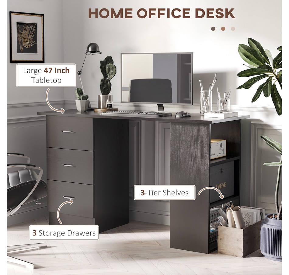 Image 976670_ALTMORE20.jpg, Product 976-670 / Price $134.99 - $166.99, HOMCOM Computer Desk 47 Inches Home Office Desk Study Writing Table from HOMCOM on TSC.ca's Home & Garden department