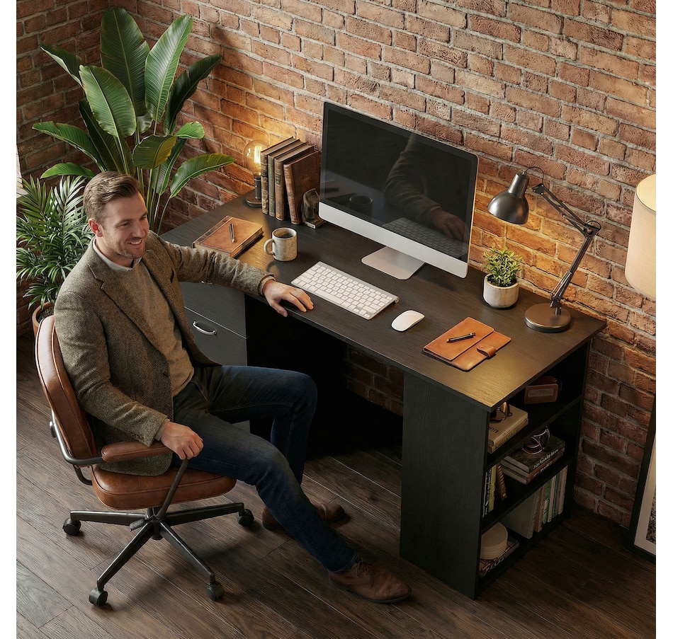 Image 976670_ALTMORE25.jpg, Product 976-670 / Price $134.99 - $166.99, HOMCOM Computer Desk 47 Inches Home Office Desk Study Writing Table from HOMCOM on TSC.ca's Home & Garden department