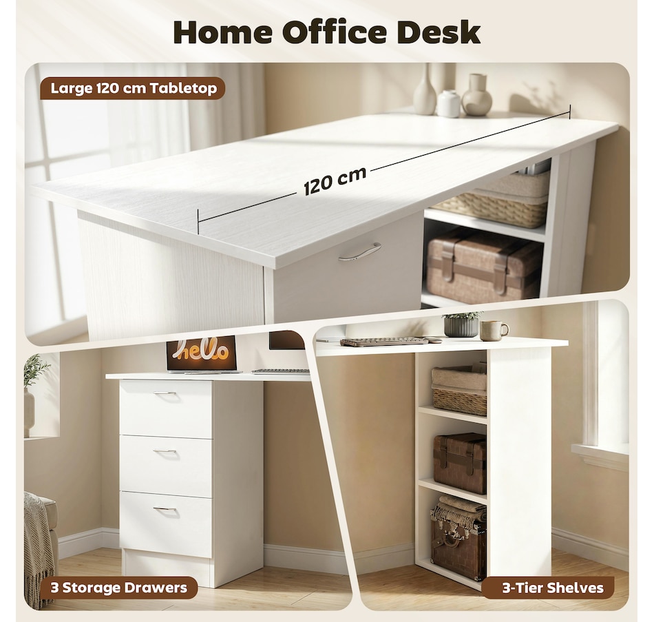 Image 976670_ALTMORE28.jpg, Product 976-670 / Price $134.99 - $166.99, HOMCOM Computer Desk 47 Inches Home Office Desk Study Writing Table from HOMCOM on TSC.ca's Home & Garden department