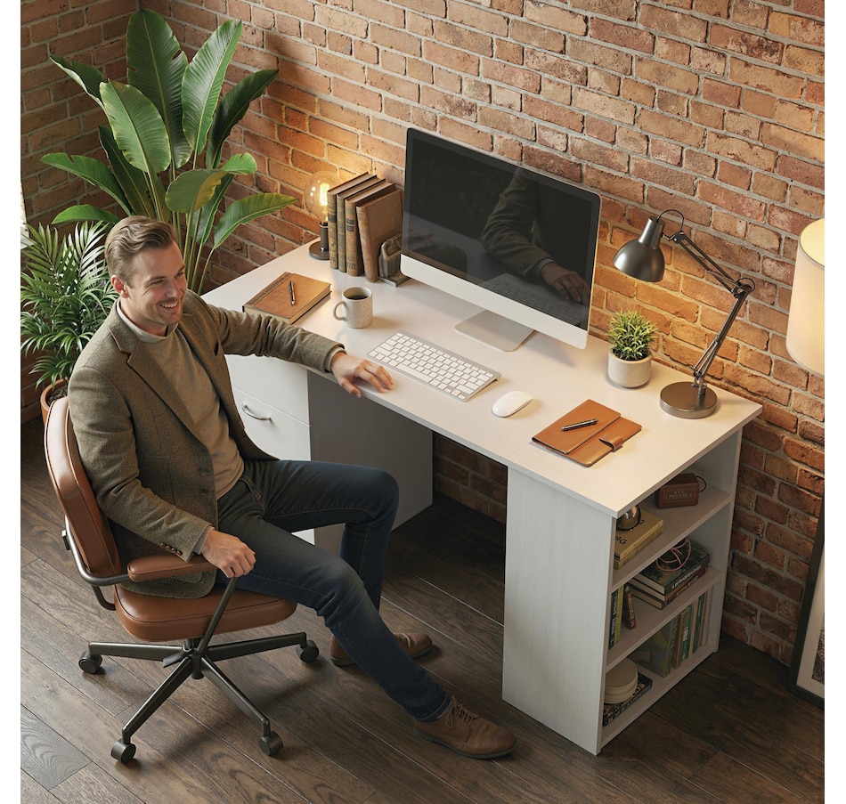 Image 976670_ALTMORE33.jpg, Product 976-670 / Price $134.99 - $166.99, HOMCOM Computer Desk 47 Inches Home Office Desk Study Writing Table from HOMCOM on TSC.ca's Home & Garden department