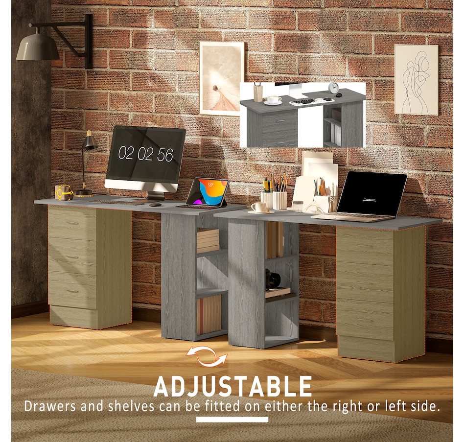 Image 976670_ALTMORE5.jpg, Product 976-670 / Price $134.99 - $166.99, HOMCOM Computer Desk 47 Inches Home Office Desk Study Writing Table from HOMCOM on TSC.ca's Home & Garden department