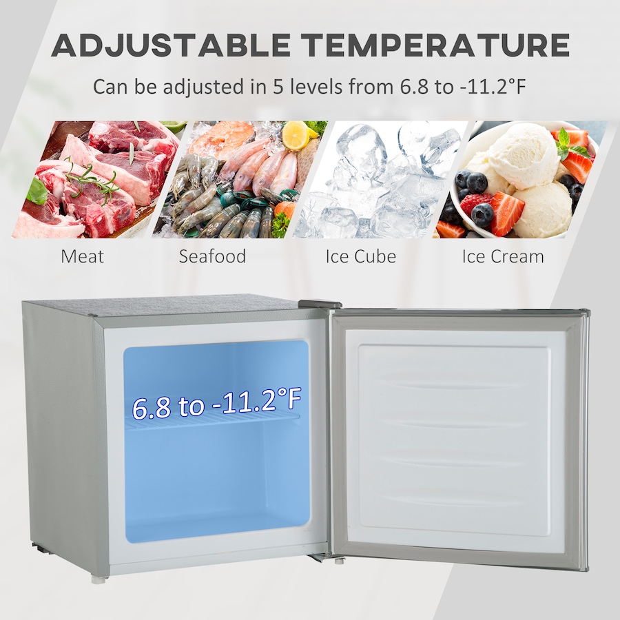 Image 976671_ALTMORE3.jpg, Product 976-671 / Price $229.99, HOMCOM 1.1 Cubic Feet Compact Mini Freezer with Adjustable Temperature from HOMCOM on TSC.ca's Kitchen department