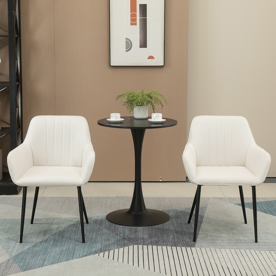 Image 976672_ALTMORE14.jpg, Product 976-672 / Price $189.99 - $209.99, HOMCOM Dining Chairs Upholstered Linen Fabric Metal Legs from HOMCOM on TSC.ca's Home & Garden department