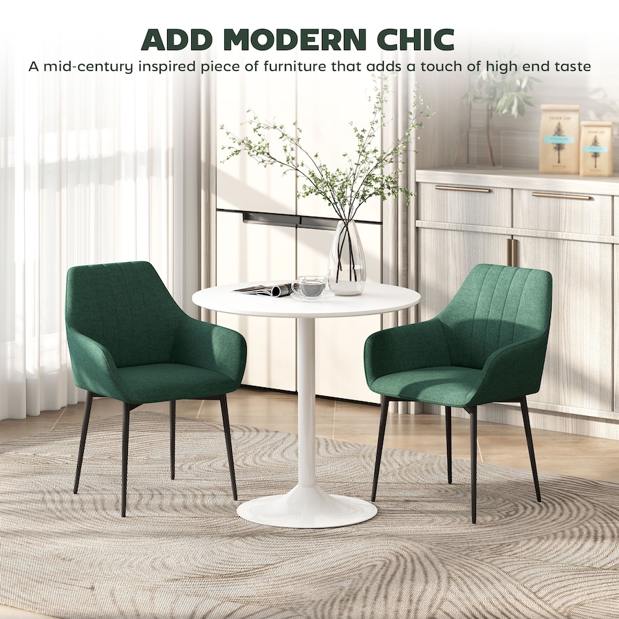 Image 976672_ALTMORE3.jpg, Product 976-672 / Price $189.99 - $209.99, HOMCOM Dining Chairs Upholstered Linen Fabric Metal Legs from HOMCOM on TSC.ca's Home & Garden department