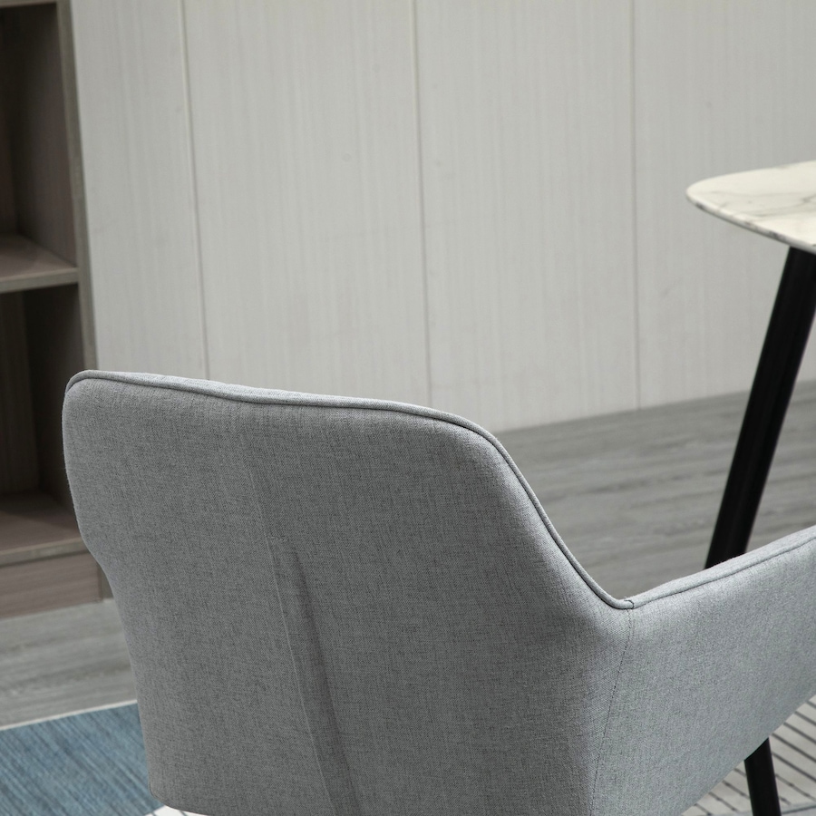 Image 976672_ALTMORE39.jpg, Product 976-672 / Price $189.99 - $209.99, HOMCOM Dining Chairs Upholstered Linen Fabric Metal Legs from HOMCOM on TSC.ca's Home & Garden department