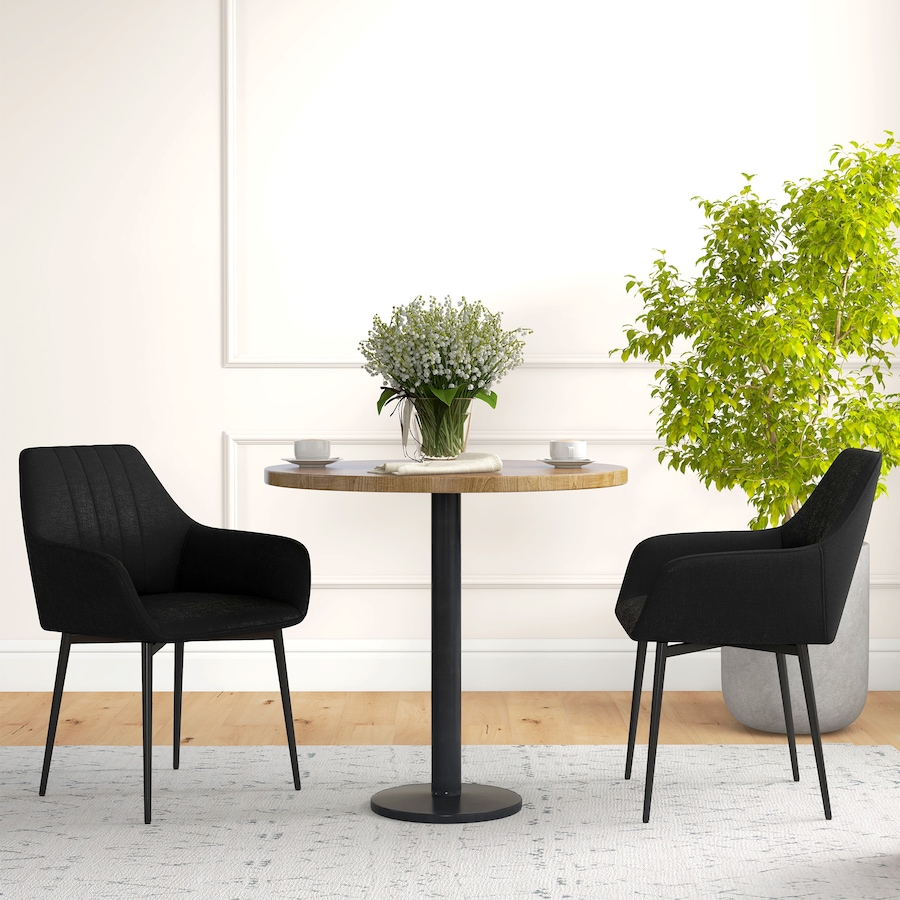 Image 976672_ALTMORE46.jpg, Product 976-672 / Price $189.99 - $209.99, HOMCOM Dining Chairs Upholstered Linen Fabric Metal Legs from HOMCOM on TSC.ca's Home & Garden department