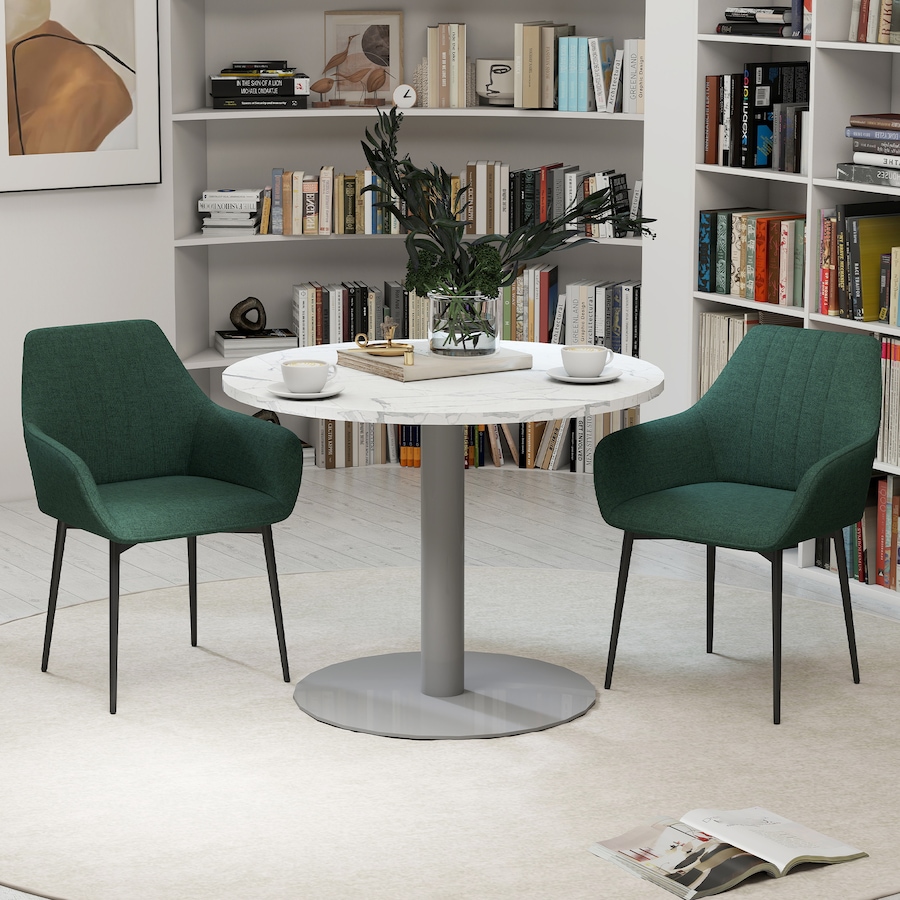 Image 976672_ALTMORE7.jpg, Product 976-672 / Price $189.99 - $209.99, HOMCOM Dining Chairs Upholstered Linen Fabric Metal Legs from HOMCOM on TSC.ca's Home & Garden department