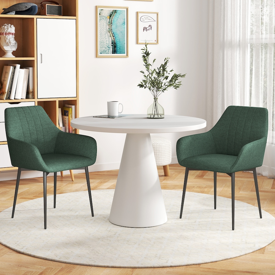 Image 976672_ALTMORE8.jpg, Product 976-672 / Price $189.99 - $209.99, HOMCOM Dining Chairs Upholstered Linen Fabric Metal Legs from HOMCOM on TSC.ca's Home & Garden department