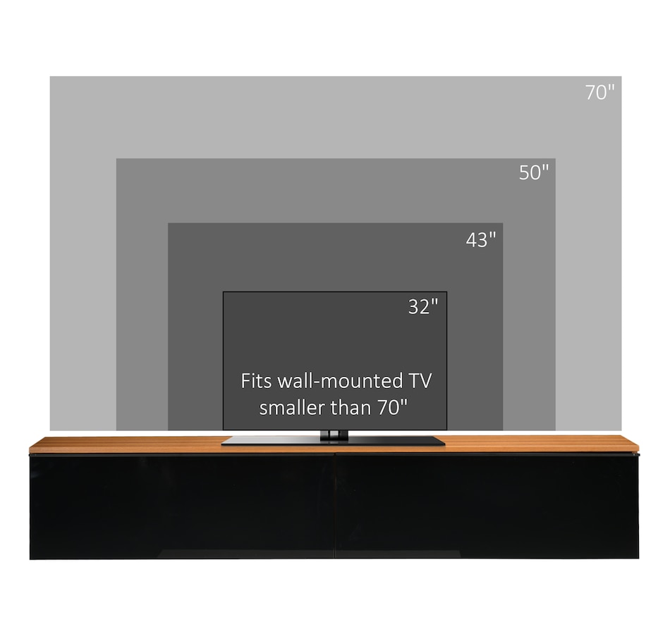 Image 976676_ALTMORE13.jpg, Product 976-676 / Price $129.99 - $179.99, HOMCOM Wall Mounted TV Stand with Storage 2 Flip Doors High Gloss from HOMCOM on TSC.ca's Home & Garden department