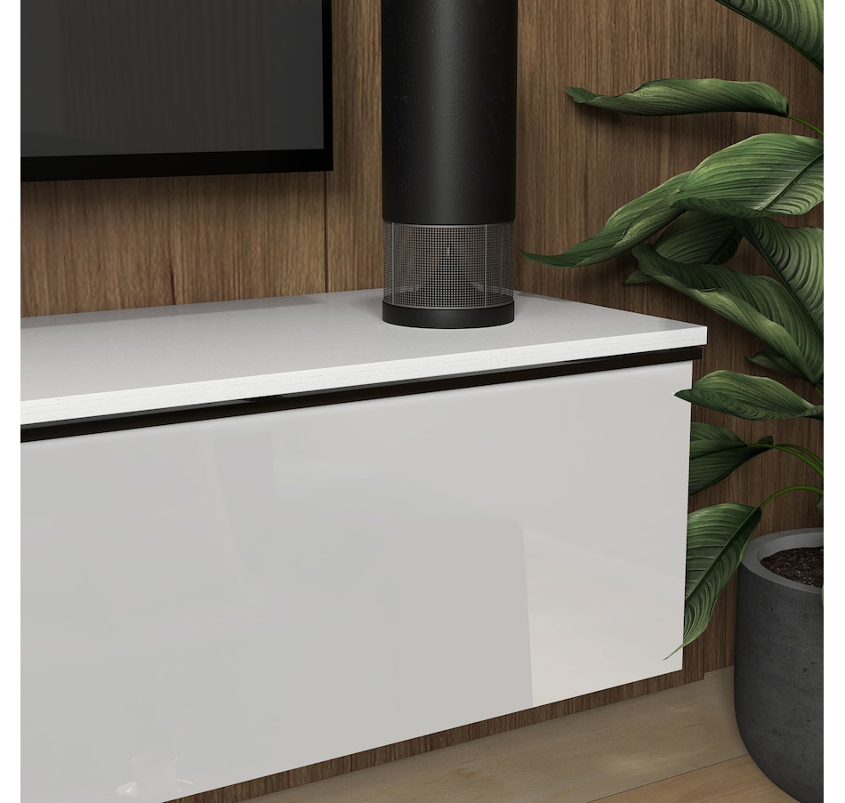 Image 976676_ALTMORE8.jpg, Product 976-676 / Price $129.99 - $179.99, HOMCOM Wall Mounted TV Stand with Storage 2 Flip Doors High Gloss from HOMCOM on TSC.ca's Home & Garden department