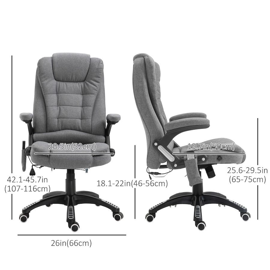 Image 976678_ALTMORE11.jpg, Product 976-678 / Price $169.99 - $224.99, Vinsetto 6 Point Vibrating Massage Office Chair, High Back Executive Chair from Vinsetto on TSC.ca's Home & Garden department