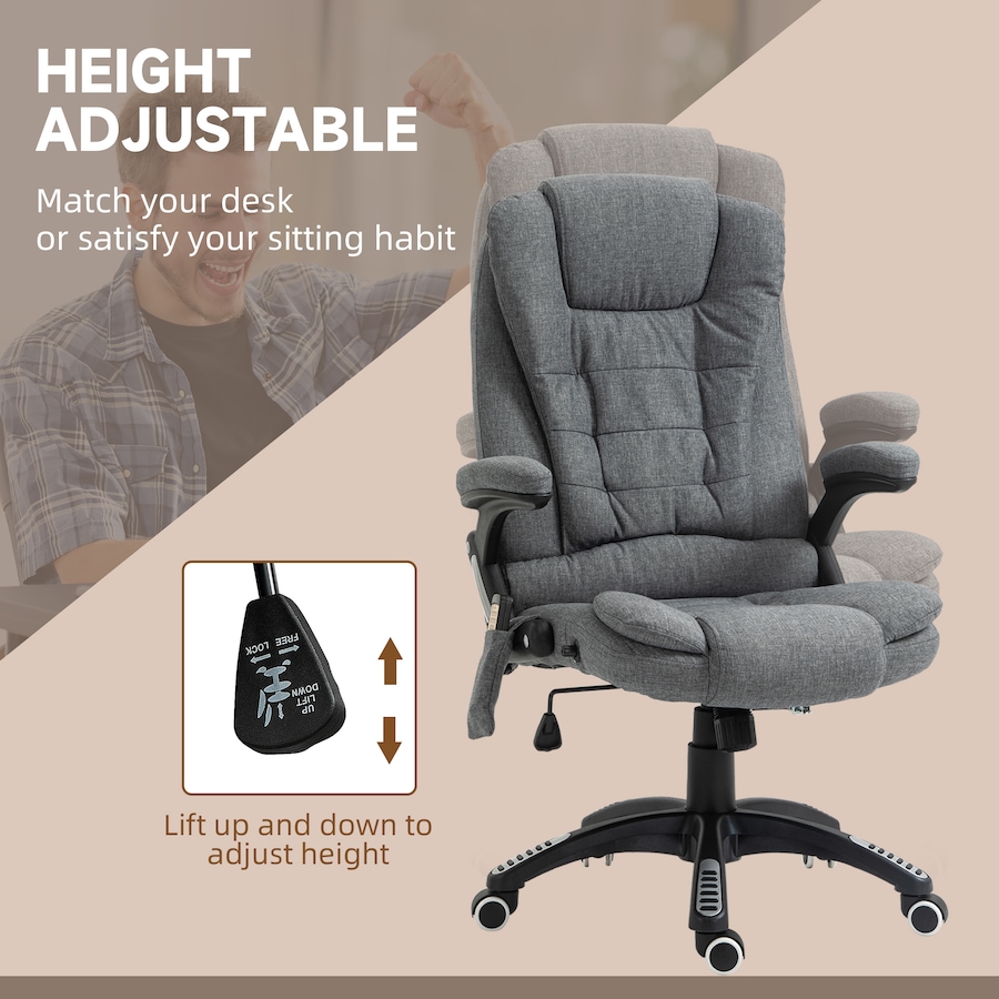 Image 976678_ALTMORE13.jpg, Product 976-678 / Price $169.99 - $224.99, Vinsetto 6 Point Vibrating Massage Office Chair, High Back Executive Chair from Vinsetto on TSC.ca's Home & Garden department