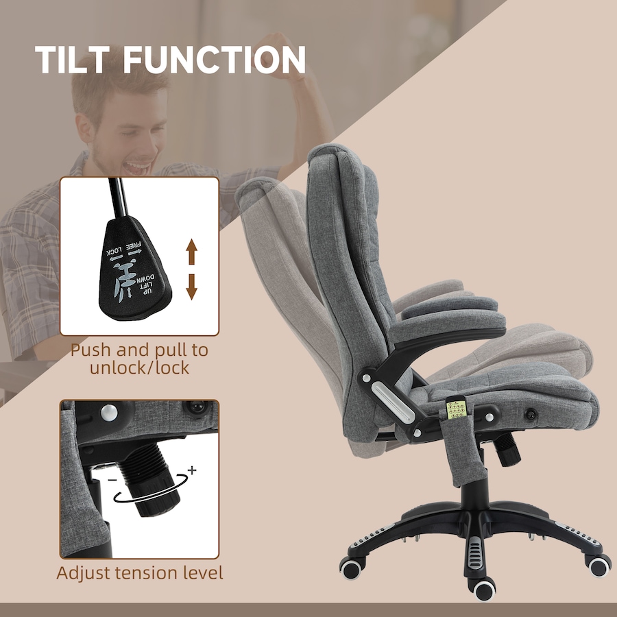 Image 976678_ALTMORE14.jpg, Product 976-678 / Price $169.99 - $224.99, Vinsetto 6 Point Vibrating Massage Office Chair, High Back Executive Chair from Vinsetto on TSC.ca's Home & Garden department