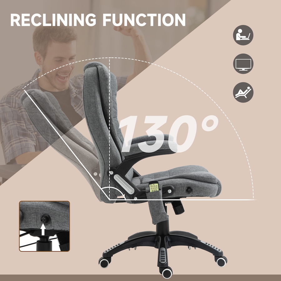 Image 976678_ALTMORE15.jpg, Product 976-678 / Price $169.99 - $224.99, Vinsetto 6 Point Vibrating Massage Office Chair, High Back Executive Chair from Vinsetto on TSC.ca's Home & Garden department