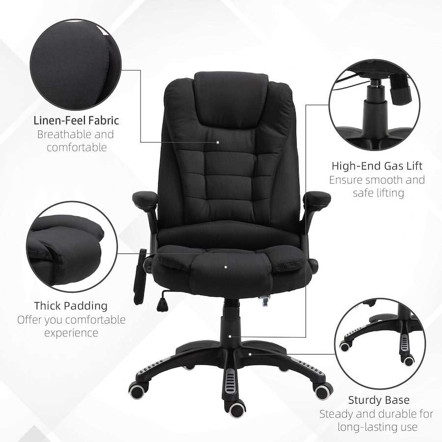 Image 976678_ALTMORE25.jpg, Product 976-678 / Price $169.99 - $224.99, Vinsetto 6 Point Vibrating Massage Office Chair, High Back Executive Chair from Vinsetto on TSC.ca's Home & Garden department