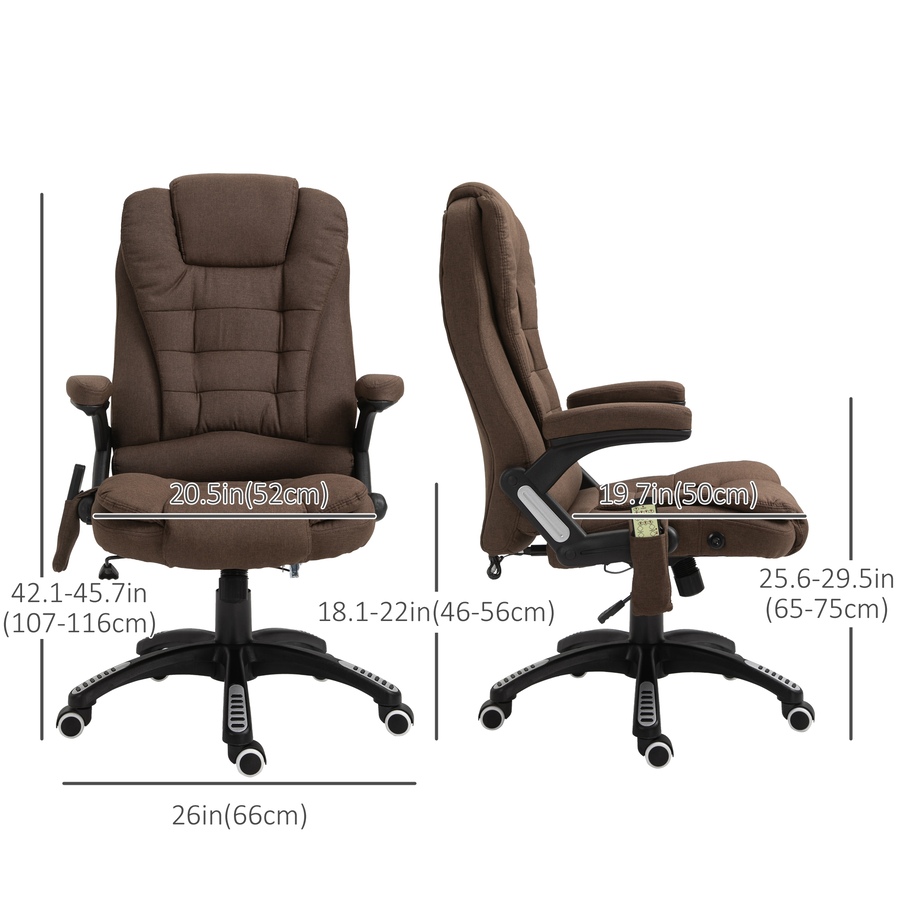 Image 976678_ALTMORE27.jpg, Product 976-678 / Price $169.99 - $224.99, Vinsetto 6 Point Vibrating Massage Office Chair, High Back Executive Chair from Vinsetto on TSC.ca's Home & Garden department
