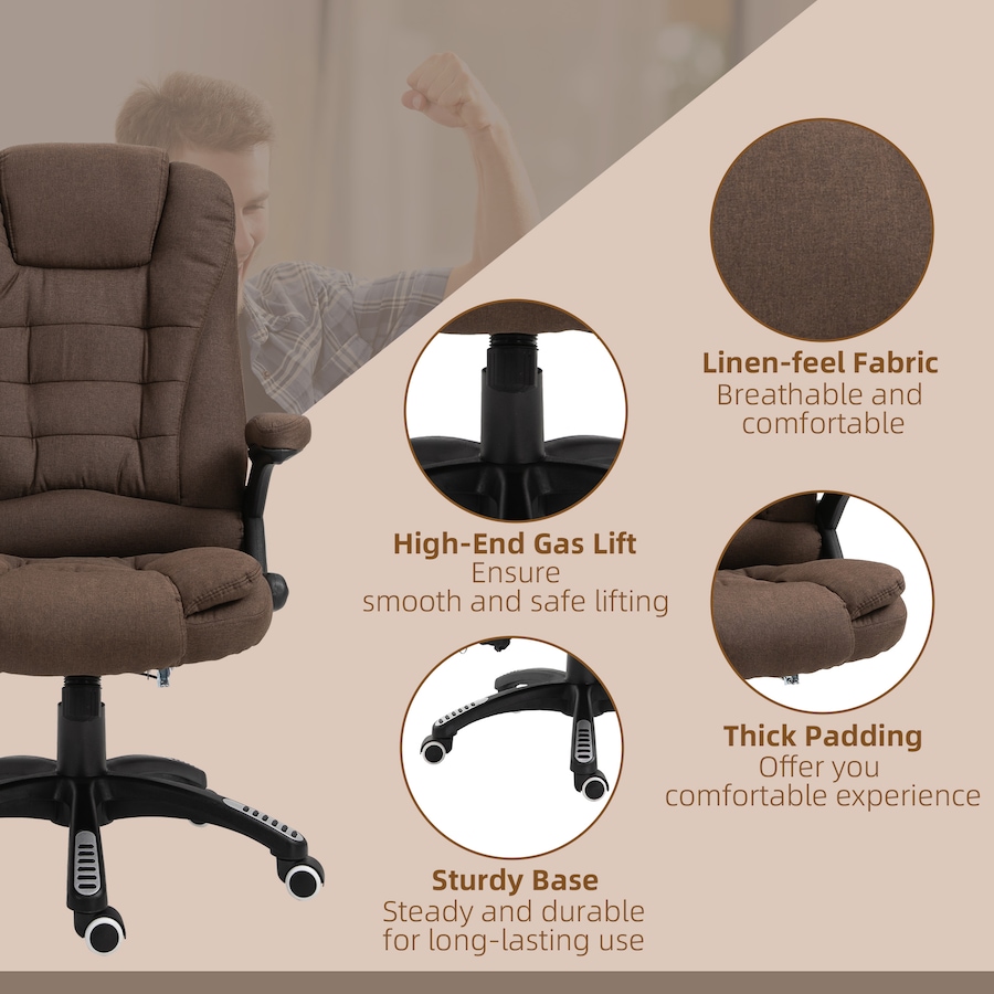 Image 976678_ALTMORE33.jpg, Product 976-678 / Price $169.99 - $224.99, Vinsetto 6 Point Vibrating Massage Office Chair, High Back Executive Chair from Vinsetto on TSC.ca's Home & Garden department