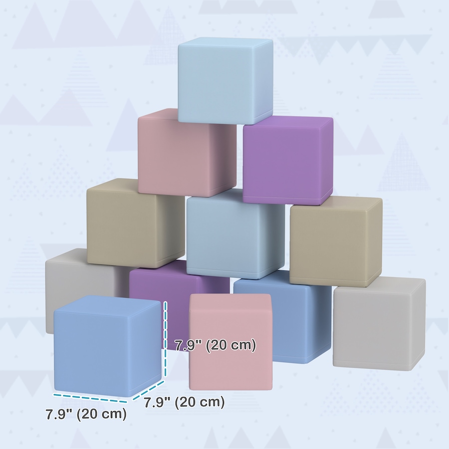 Image 976683_ALTMORE2.jpg, Product 976-683 / Price $99.99, Soozier 12 Piece Foam Blocks Soft Play Equipment for Kids from Soozier on TSC.ca's Home & Garden department