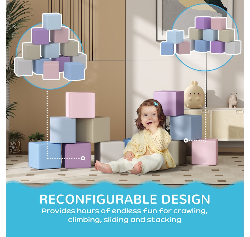 Image 976683_ALTMORE4.jpg, Product 976-683 / Price $102.99, Soozier 12 Piece Foam Blocks Soft Play Equipment for Kids from Soozier on TSC.ca's Home & Garden department