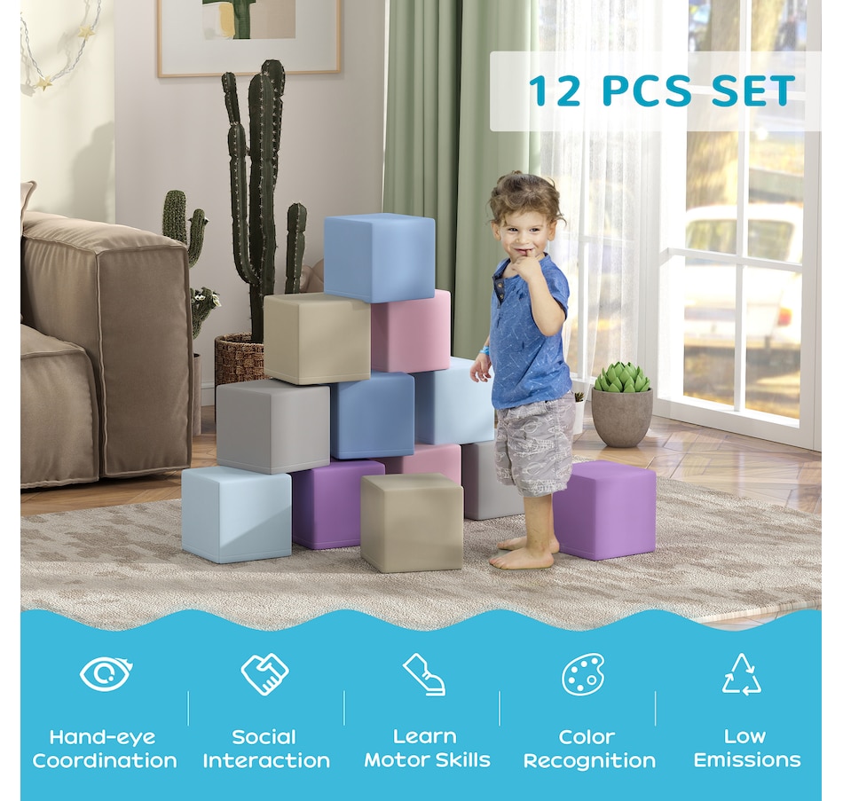 Image 976683_ALTMORE6.jpg, Product 976-683 / Price $102.99, Soozier 12 Piece Foam Blocks Soft Play Equipment for Kids from Soozier on TSC.ca's Home & Garden department