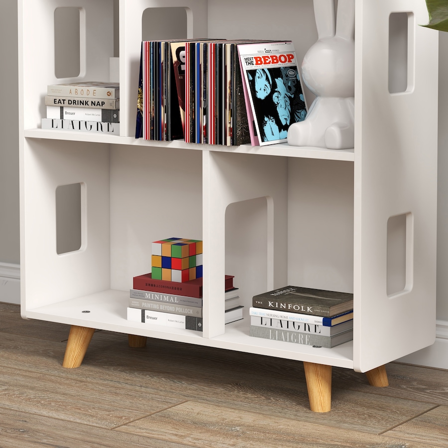 Image 976691_ALTMORE8.jpg, Product 976-691 / Price $109.99, Qaba Toy Storage Organizer Cabinet, 3-Tier Kids Bookshelf, White from Qaba on TSC.ca's Home & Garden department