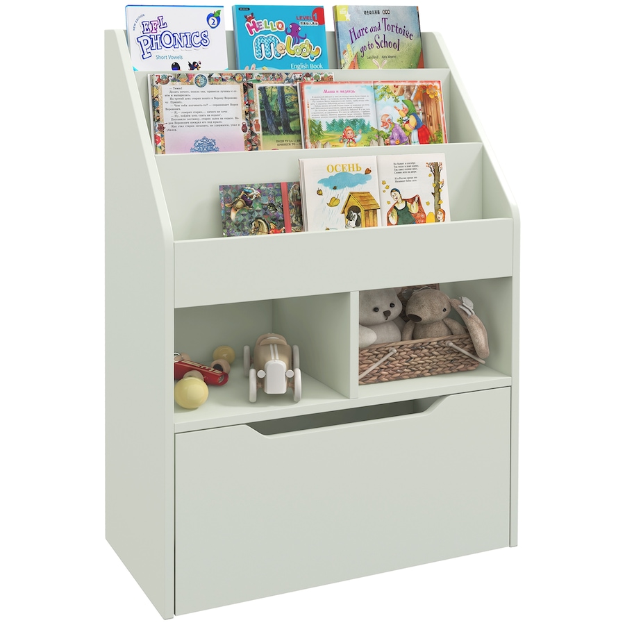 Image 976703.jpg, Product 976-703 / Price $119.99, HOMCOM Kids Bookcase with Storage Drawer for Books, Reading Nook, Green from HOMCOM on TSC.ca's Home & Garden department