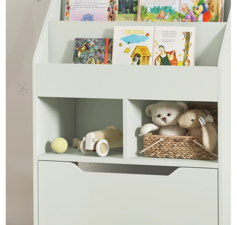 Image 976703_ALTMORE8.jpg, Product 976-703 / Price $113.99, HOMCOM Kids Bookcase with Storage Drawer for Books, Reading Nook, Green from HOMCOM on TSC.ca's Home & Garden department
