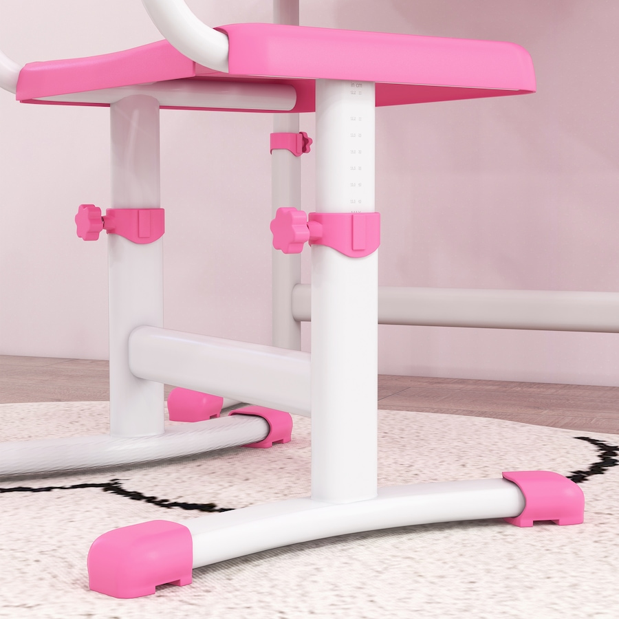 Image 976704_ALTMORE8.jpg, Product 976-704 / Price $144.99, Qaba Kids Desk and Chair Set Height Adjustable Student Writing Desk, Pink from Qaba on TSC.ca's Home & Garden department