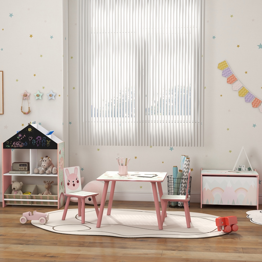 Image 976705_ALTMORE6.jpg, Product 976-705 / Price $69.95, Qaba Toy Box with Lid, Toy Chest Storage Organizer for Bedroom, Pink from Qaba on TSC.ca's Home & Garden department