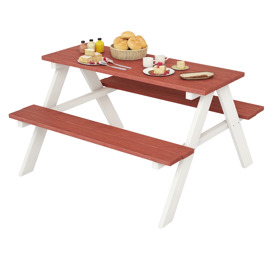 Image 976710.png, Product 976-710 / Price $79.99, Outsunny Wooden Kids Picnic Table Set for Kids Aged 3-8 Years Old from Outsunny on TSC.ca's Home & Garden department
