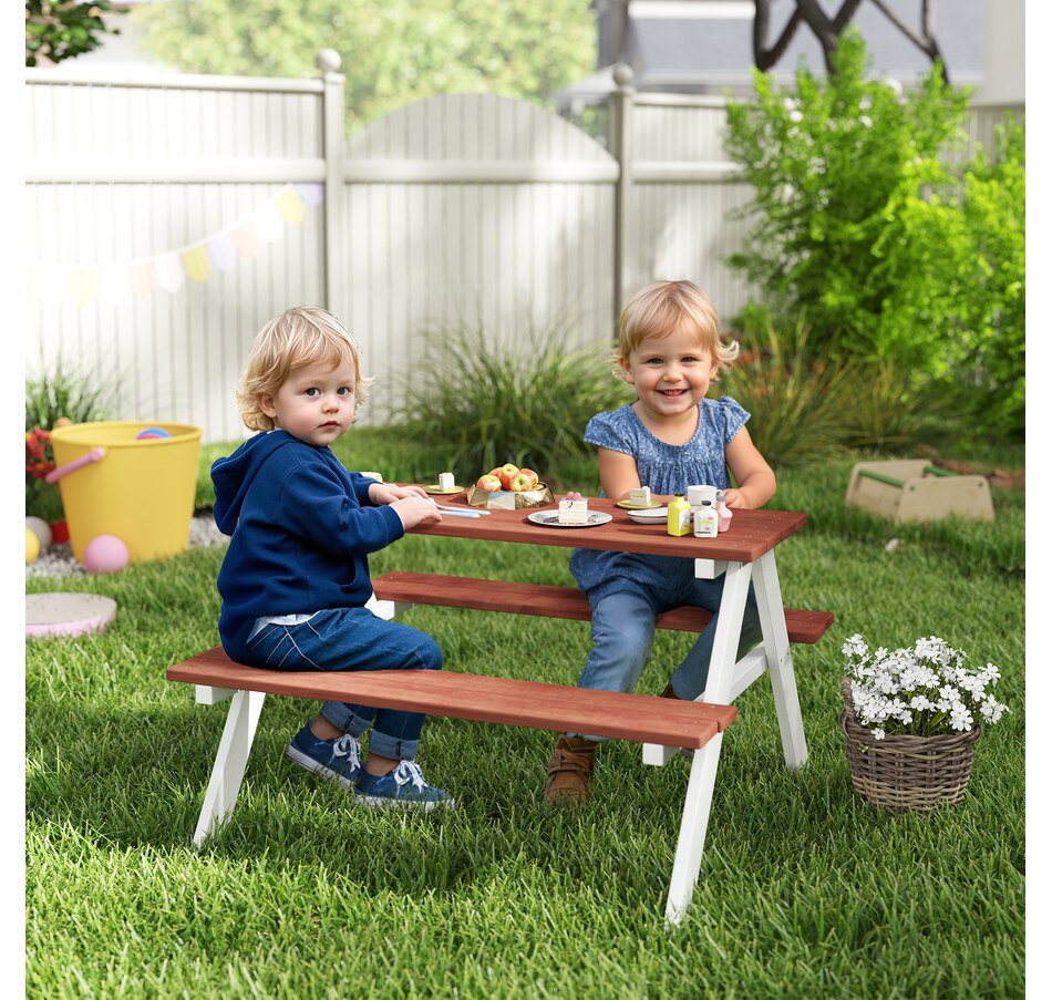 Image 976710_ALTMORE1.jpg, Product 976-710 / Price $79.99, Outsunny Wooden Kids Picnic Table Set for Kids Aged 3-8 Years Old from Outsunny on TSC.ca's Home & Garden department