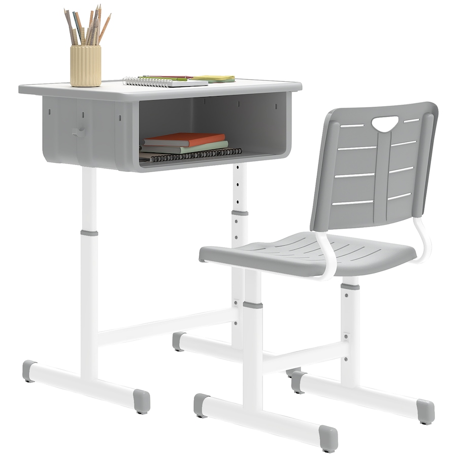Image 976713.jpg, Product 976-713 / Price $132.99, Qaba Kids Desk and Chair Set, Height Adjustable Children Study Desk and Chair from Qaba on TSC.ca's Home & Garden department