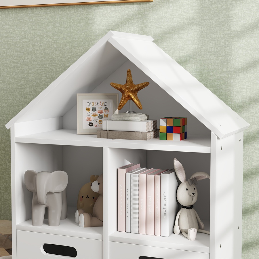 Image 976720_ALTMORE7.jpg, Product 976-720 / Price $104.99, Qaba 3 Tier Kids Bookshelf with Two Drawers, for Bedroom, Kids Room White from Qaba on TSC.ca's Home & Garden department