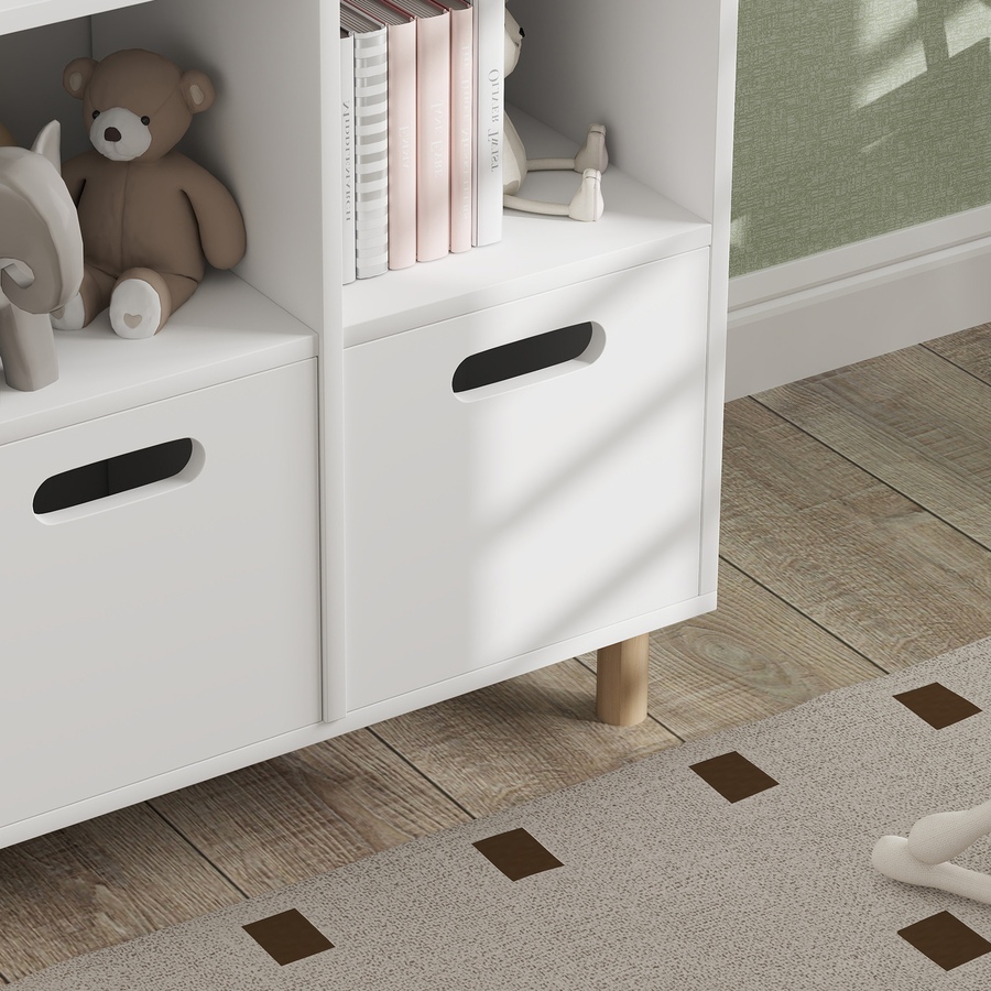 Image 976720_ALTMORE8.jpg, Product 976-720 / Price $104.99, Qaba 3 Tier Kids Bookshelf with Two Drawers, for Bedroom, Kids Room White from Qaba on TSC.ca's Home & Garden department