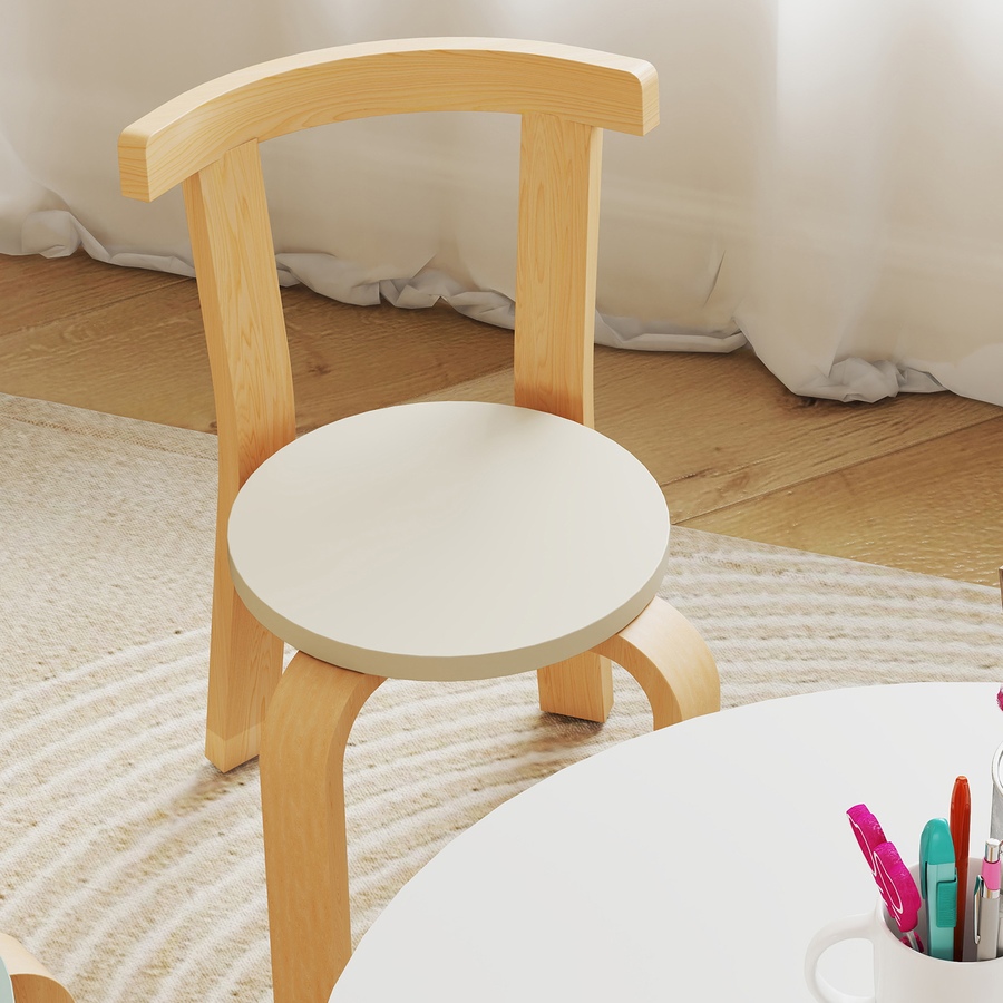 Image 976725_ALTMORE7.jpg, Product 976-725 / Price $139.99, Qaba Kids Table and Chair Set, Wooden Toddler Table and Chairs Set, Green from Qaba on TSC.ca's Home & Garden department