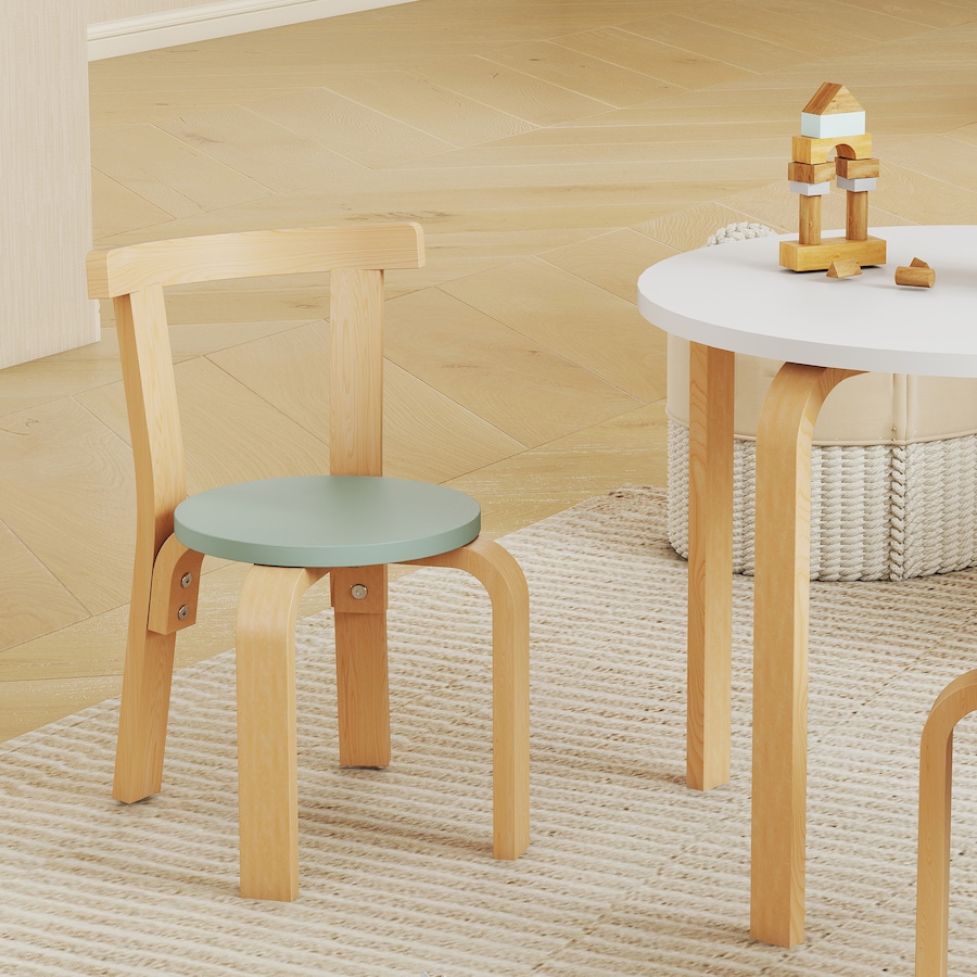 Image 976725_ALTMORE8.jpg, Product 976-725 / Price $139.99, Qaba Kids Table and Chair Set, Wooden Toddler Table and Chairs Set, Green from Qaba on TSC.ca's Home & Garden department