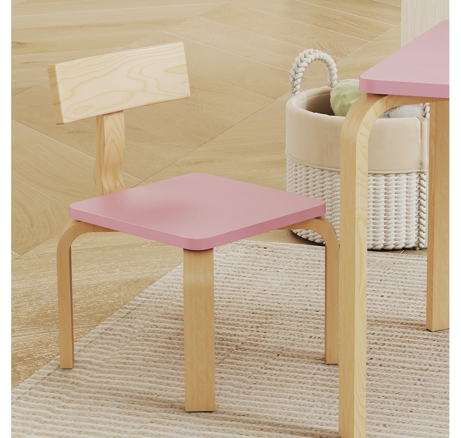 Image 976730_ALTMORE7.jpg, Product 976-730 / Price $84.99, Qaba Kids Table and 2 Chair Set, Toddler Table and Chairs, Pink from Qaba on TSC.ca's Home & Garden department