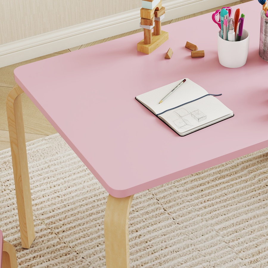 Image 976730_ALTMORE8.jpg, Product 976-730 / Price $68.99, Qaba Kids Table and 2 Chair Set, Toddler Table and Chairs, Pink from Qaba on TSC.ca's Home & Garden department