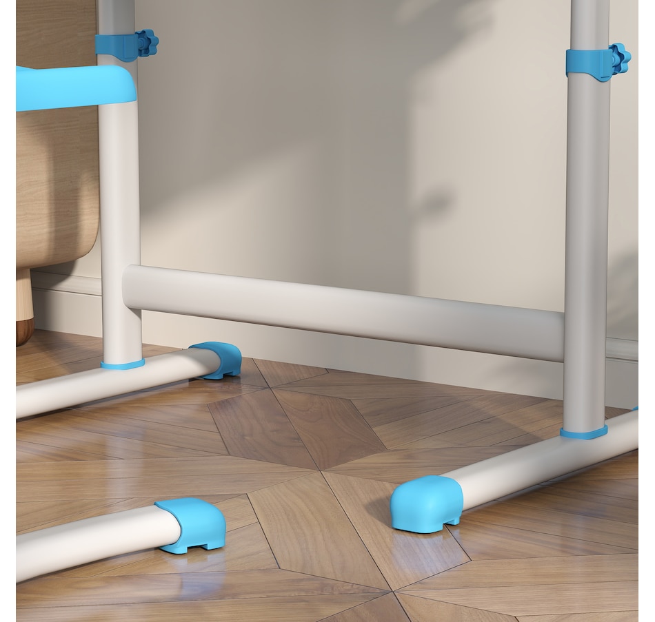 Image 976736_ALTMORE8.jpg, Product 976-736 / Price $136.99, Qaba Height Adjustable Kids Desk and Chair Set with Tiltable Desktop, Blue from Qaba on TSC.ca's Home & Garden department