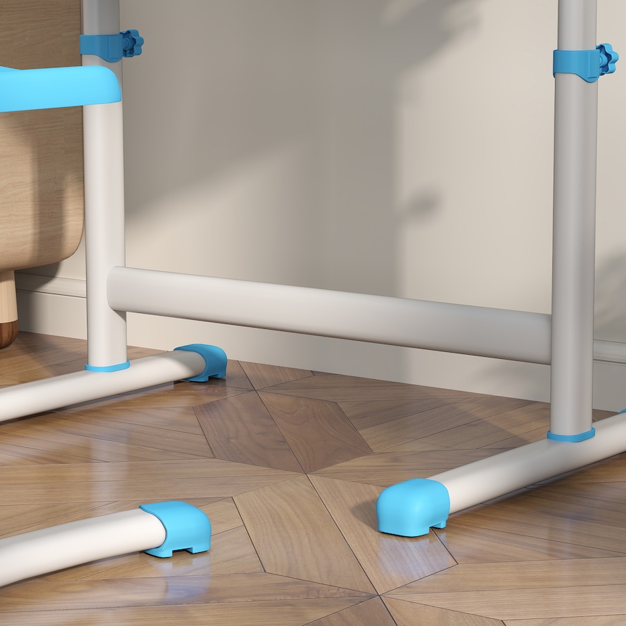 Image 976736_ALTMORE8.jpg, Product 976-736 / Price $129.99, Qaba Height Adjustable Kids Desk and Chair Set with Tiltable Desktop, Blue from Qaba on TSC.ca's Home & Garden department