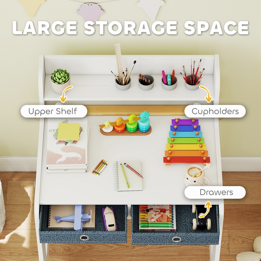 Image 976737_ALTMORE4.jpg, Product 976-737 / Price $102.99, Qaba Kids Desk and Chair Set, Art Table and Chair Set for 3-8 Year Old from Qaba on TSC.ca's Home & Garden department
