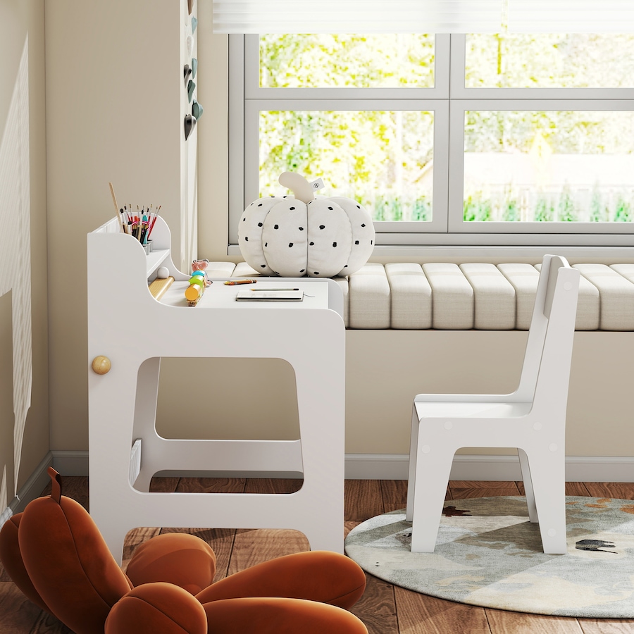 Image 976737_ALTMORE7.jpg, Product 976-737 / Price $102.99, Qaba Kids Desk and Chair Set, Art Table and Chair Set for 3-8 Year Old from Qaba on TSC.ca's Home & Garden department