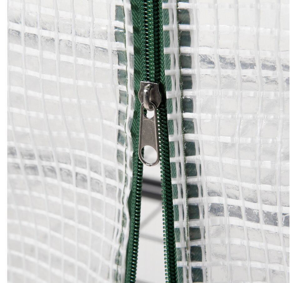 Image 976745_ALTMORE8.jpg, Product 976-745 / Price $54.99, Outsunny Portable Greenhouse with 4 Tier Shelves, Outdoor Hot House, White from Outsunny on TSC.ca's Home & Garden department