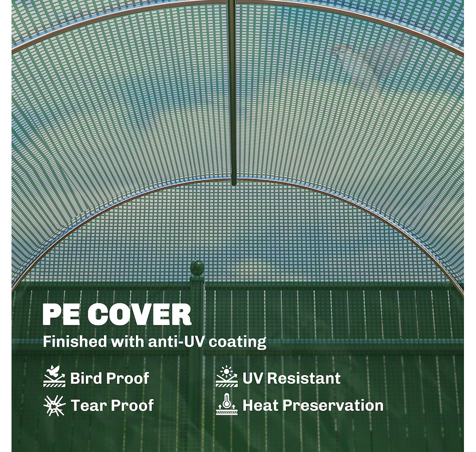 Image 976746_ALTMORE9.jpg, Product 976-746 / Price $124.99, Outsunny Tunnel Greenhouse Plant Gardening Warm House with PE Cover, Green from Outsunny on TSC.ca's Home & Garden department